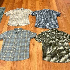 RABBIT MEN'S HIGH COUNTRY SHORT SLEEVE SHIRTS - EUC